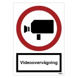 Videoovervågening. Skilt