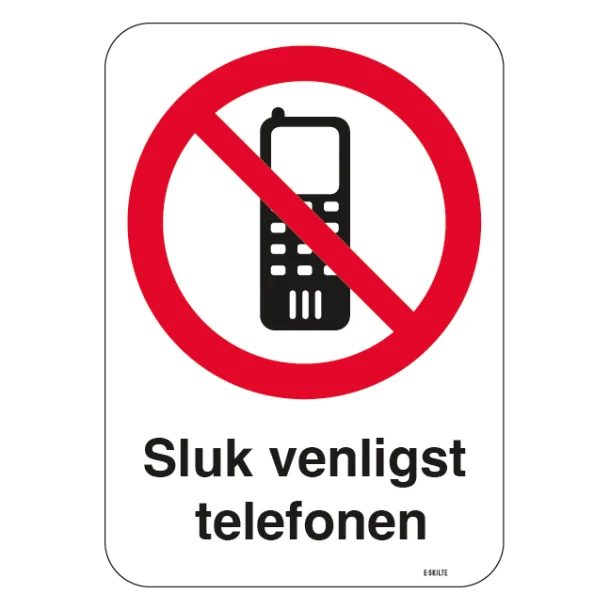 Sluk venligst telefonen skilt