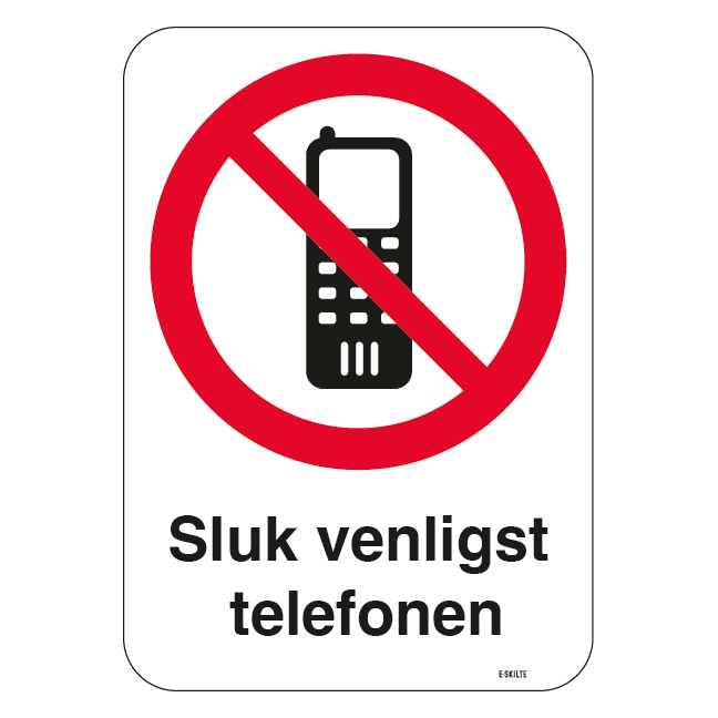 Sluk venligst telefonen skilt