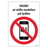 Husk at stille mobilen på lydløs skilt