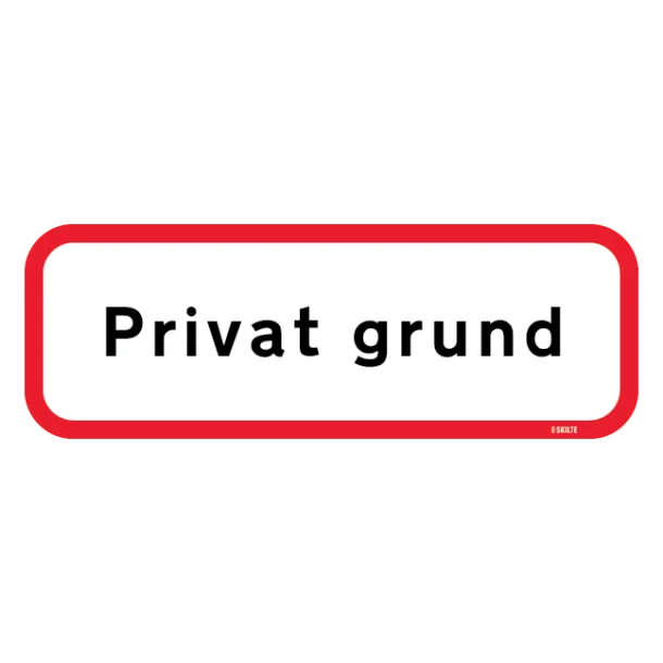 Privat Grund skilt