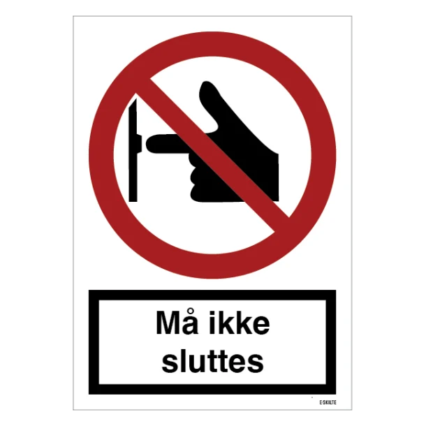 Må ikke sluttes skilt