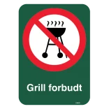 Grill forbudt forbudsskilt