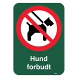 Hund forbudt forbudsskilt