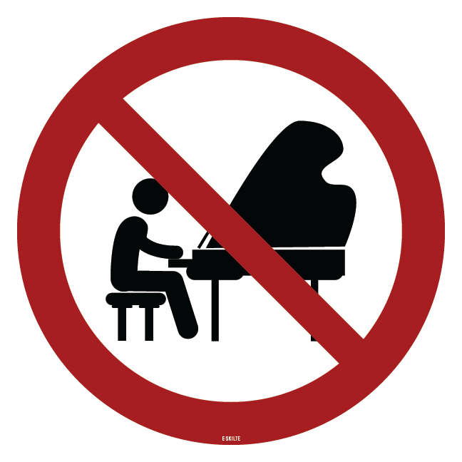 Spille forbudt skilt. Forbudsskilt