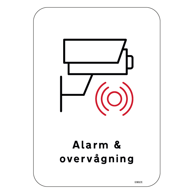 Alarm & overvågning Skilt