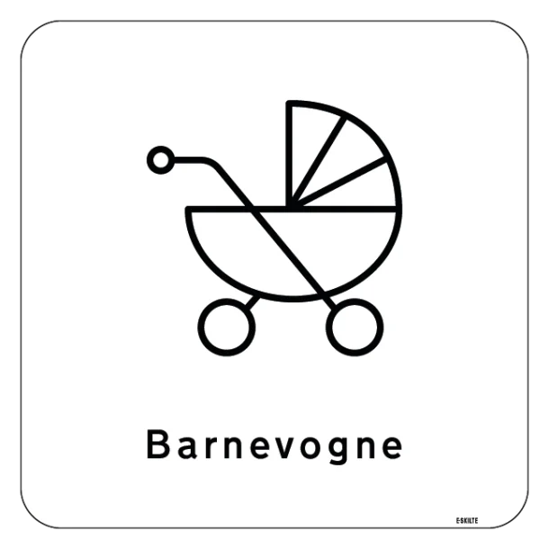 Barnevogne Skilt