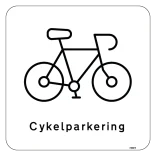 Cykelparkering Skilt