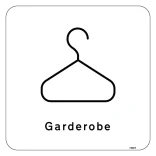 Garderobe Skilt