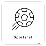 Sportshal Skilt