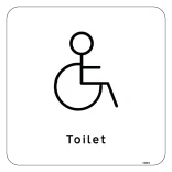 Toilet Skilt Handicappet