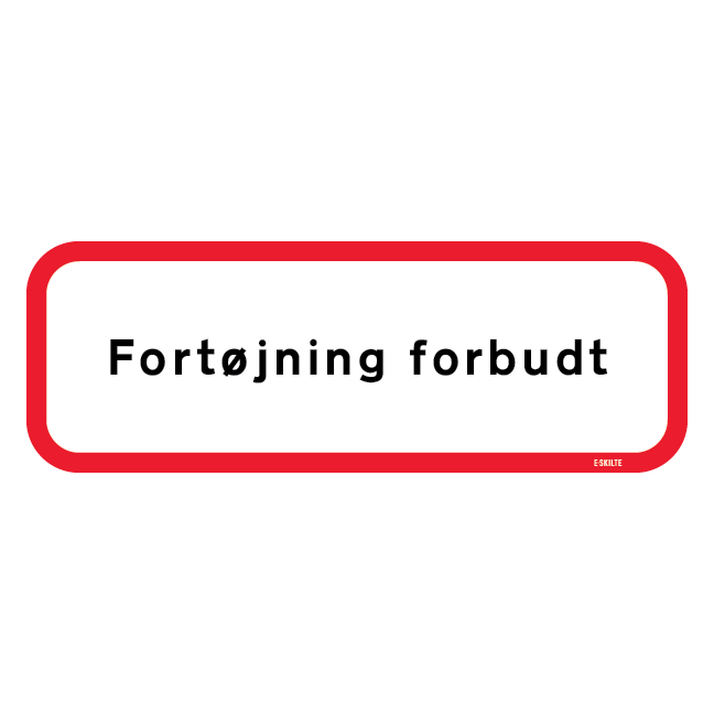 Fortøjning forbudt Mooring prohibited Skilt