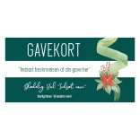 Gavekort julegave grøn