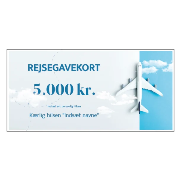 Rejsegavekort rejsecheck fly