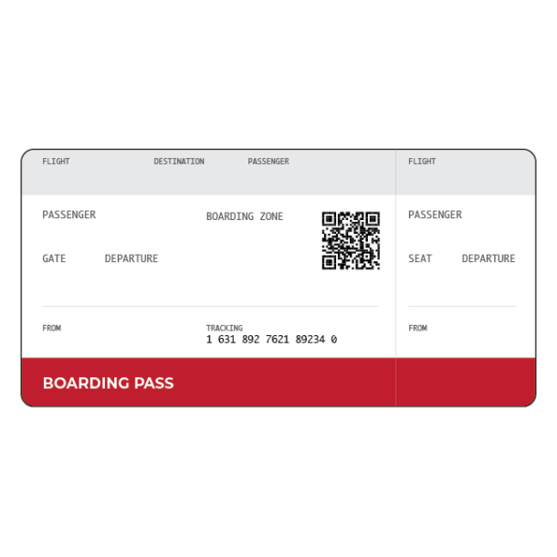 Rejsegavekort rejsecheck fly boarding pass - Image 2