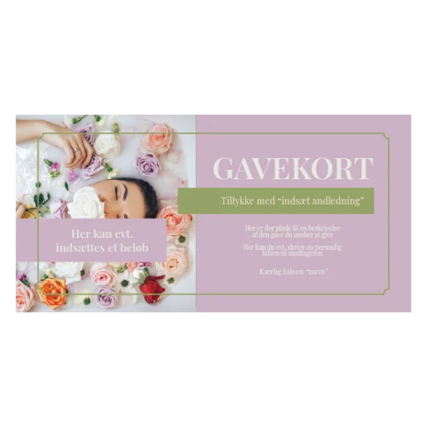 Gavekort wellness spa