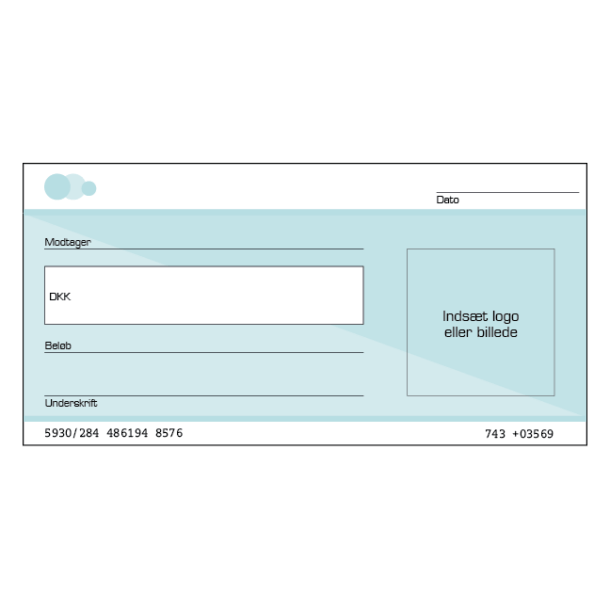Check bank med logo eller billede - Image 2