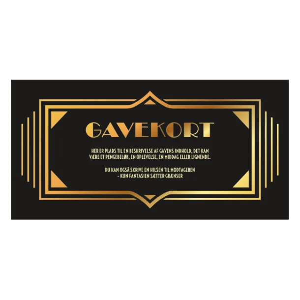 Gavekort Vintage Art deco