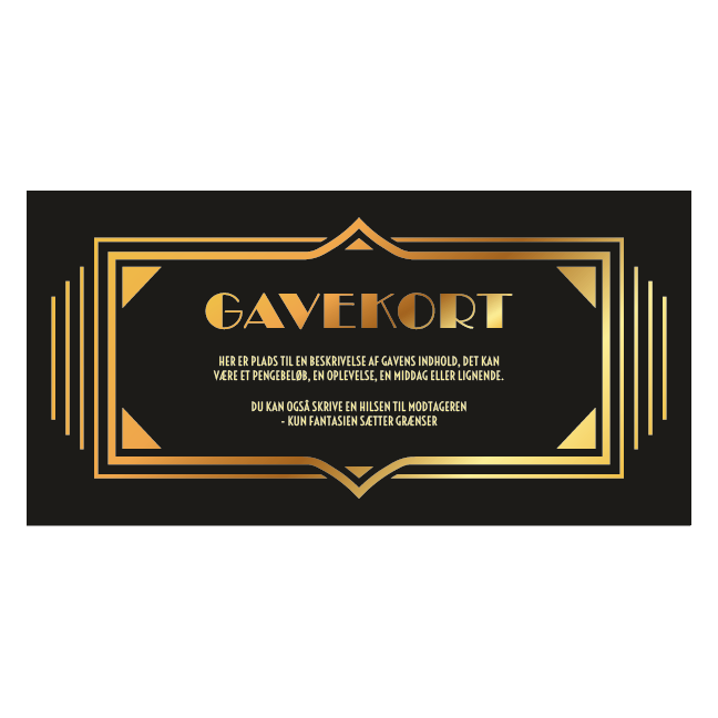 Gavekort Vintage Art deco