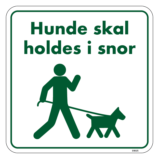 Hunde skal holdes i snor skilt