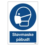 Maske påbudt. Skilt