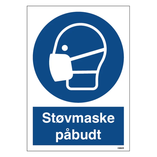 Maske påbudt. Skilt