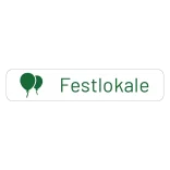 Festlokale Skilt grønt