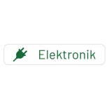 Elektronik affald Skilt grønt