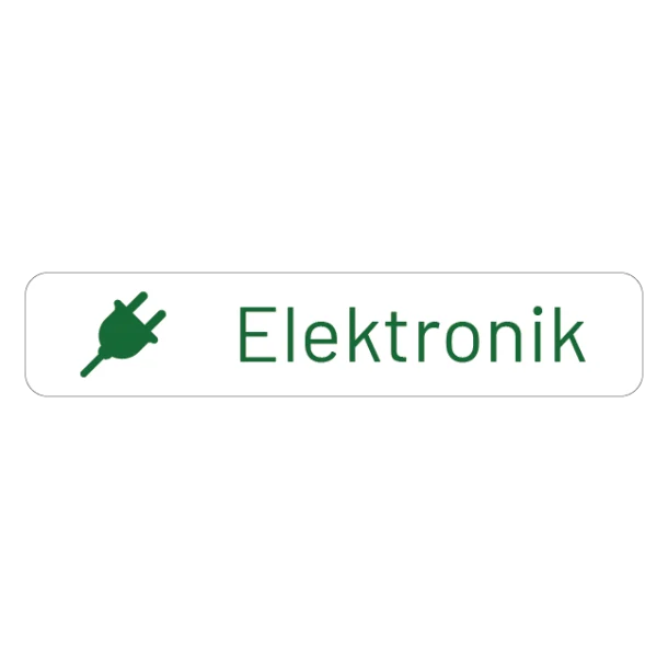 Elektronik affald Skilt grønt