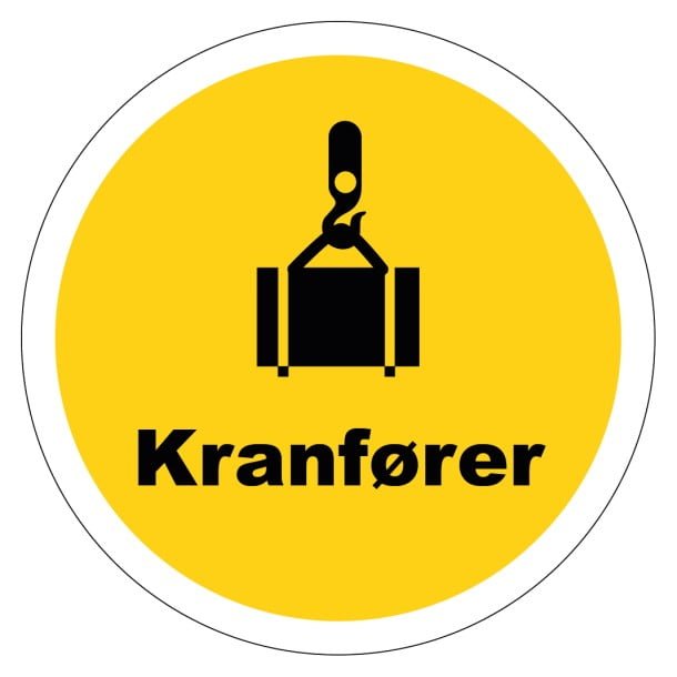 Kranfører type 1 hjelmmærke