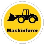 Maskinfører hjelmmærke