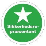 Sikkerhedsrepræsentant hjelmmærke