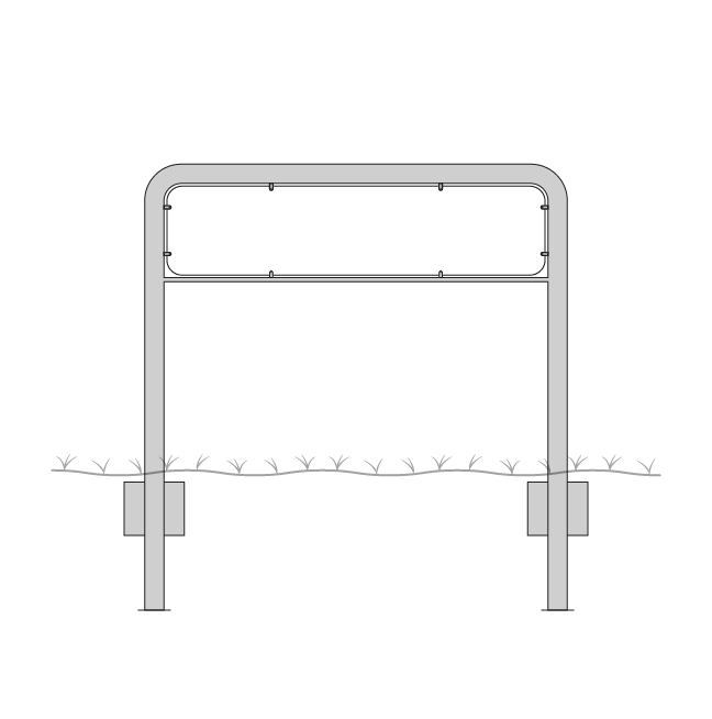 Lav galge til 23,5 cm høje tavler