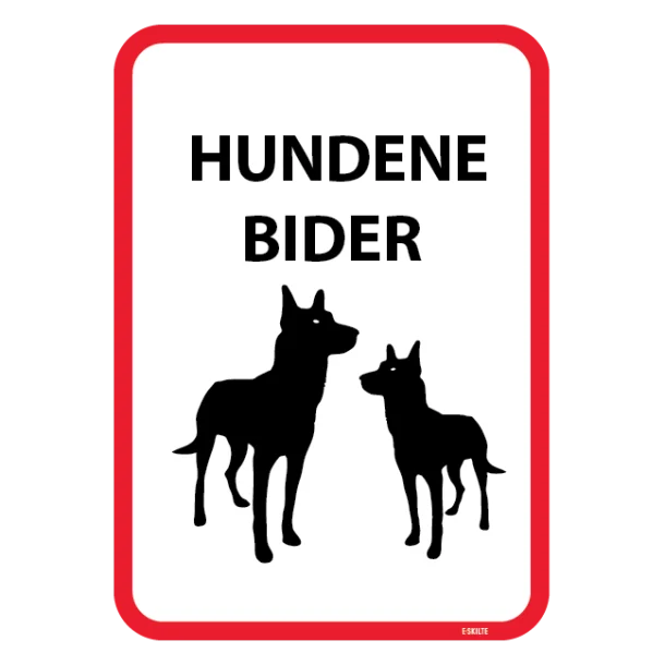 Hunden bider. Hunde skilt