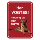 Her vogtes! Hundeskilt