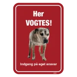 Her vogtes! Hundeskilt