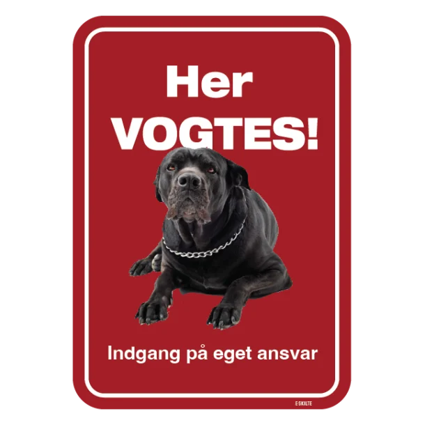 Her vogtes! Hundeskilt