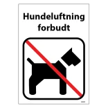 Hundeskilt - Hundeluftning forbudt