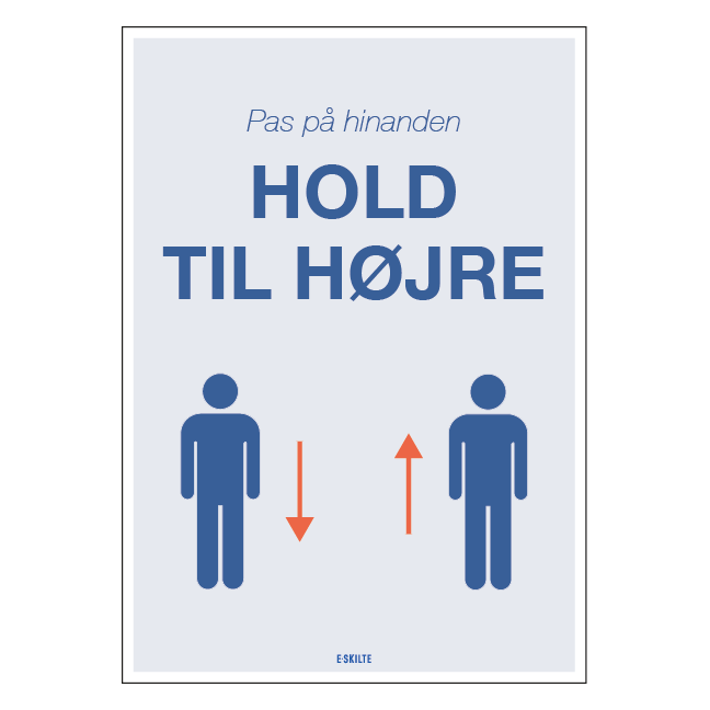 Hold til højre skilt