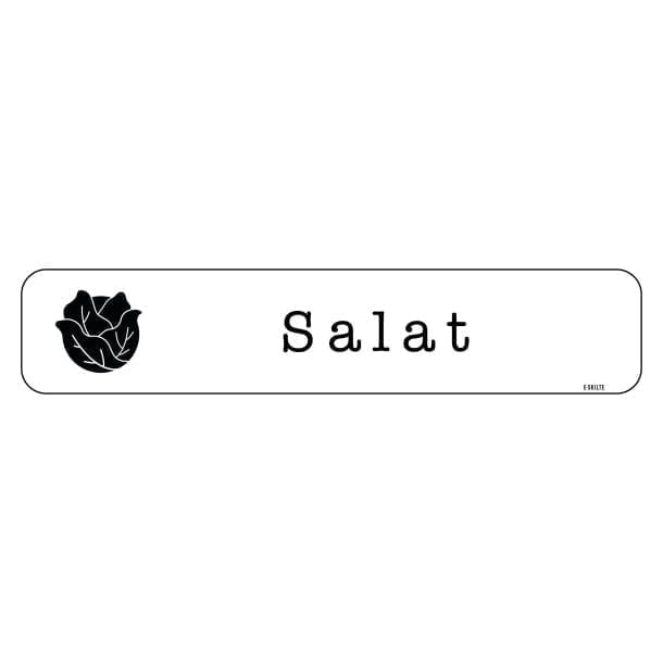 Salat køkkenhaveskilt