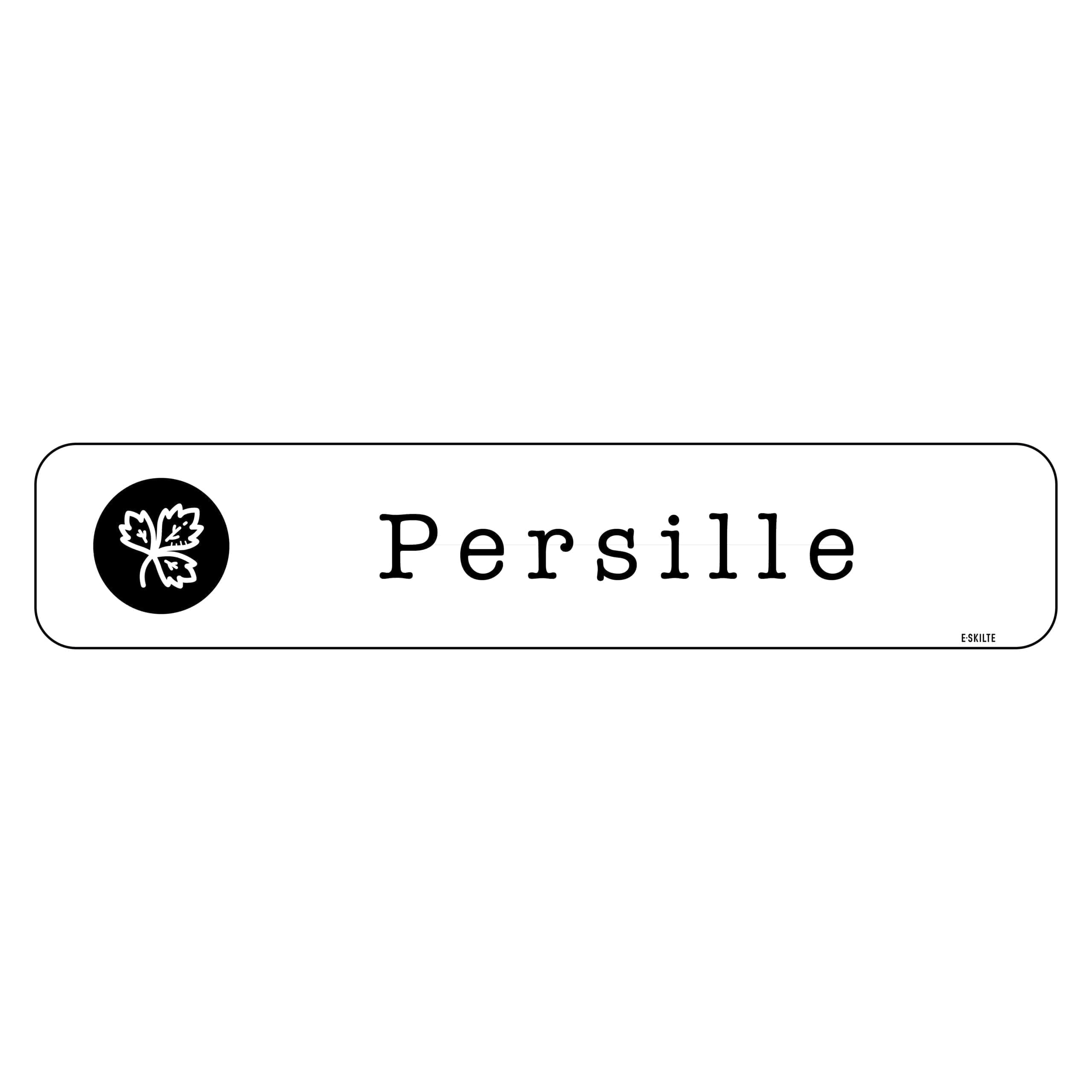Persille køkkenhaveskilt