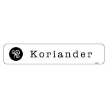 Koriander køkkenhaveskilt