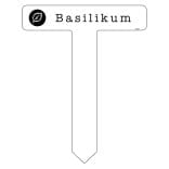 Basilikum køkkenhaveskilt spyd