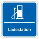 Ladestation kvadratisk skilt