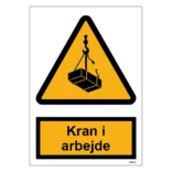 Kran i arbejde skilt til landbrug