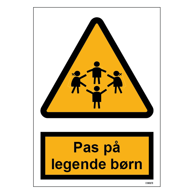 Pas på legende børn skilt til landbrug