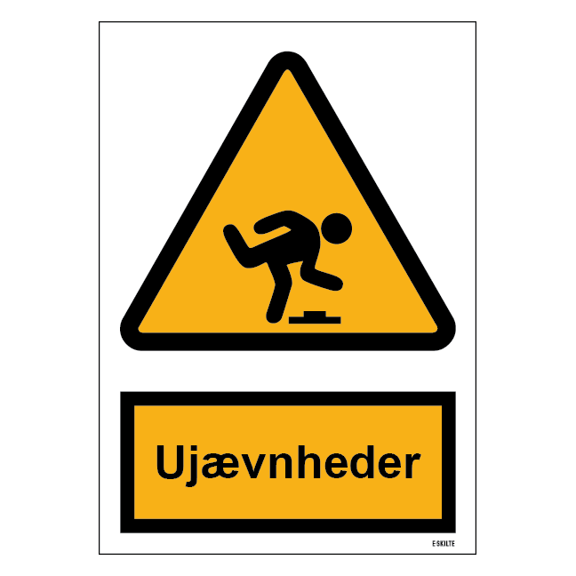 Ujævnheder skilt til landbrug