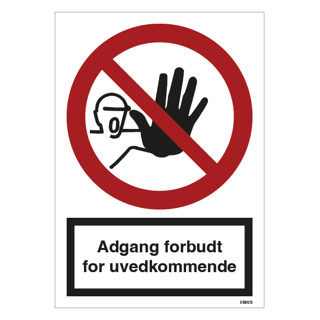 Adgang forbudt for uvedkommende skilt til landbrug