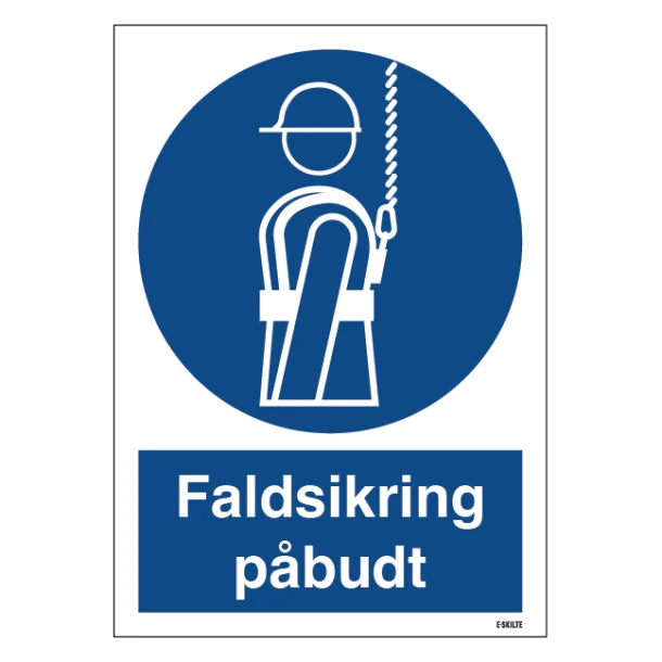 Faldsikring påbudt skilt til landbrug