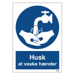 Husk at vaske hænder skilt til landbrug